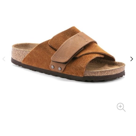 Birkenstock Kyoto Nubuck/Suede Leather in Mink - Picture 7 of 13